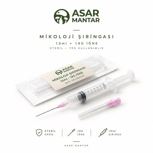 Steril Mikoloji Şırıngası (10 ml | 18G İğne)